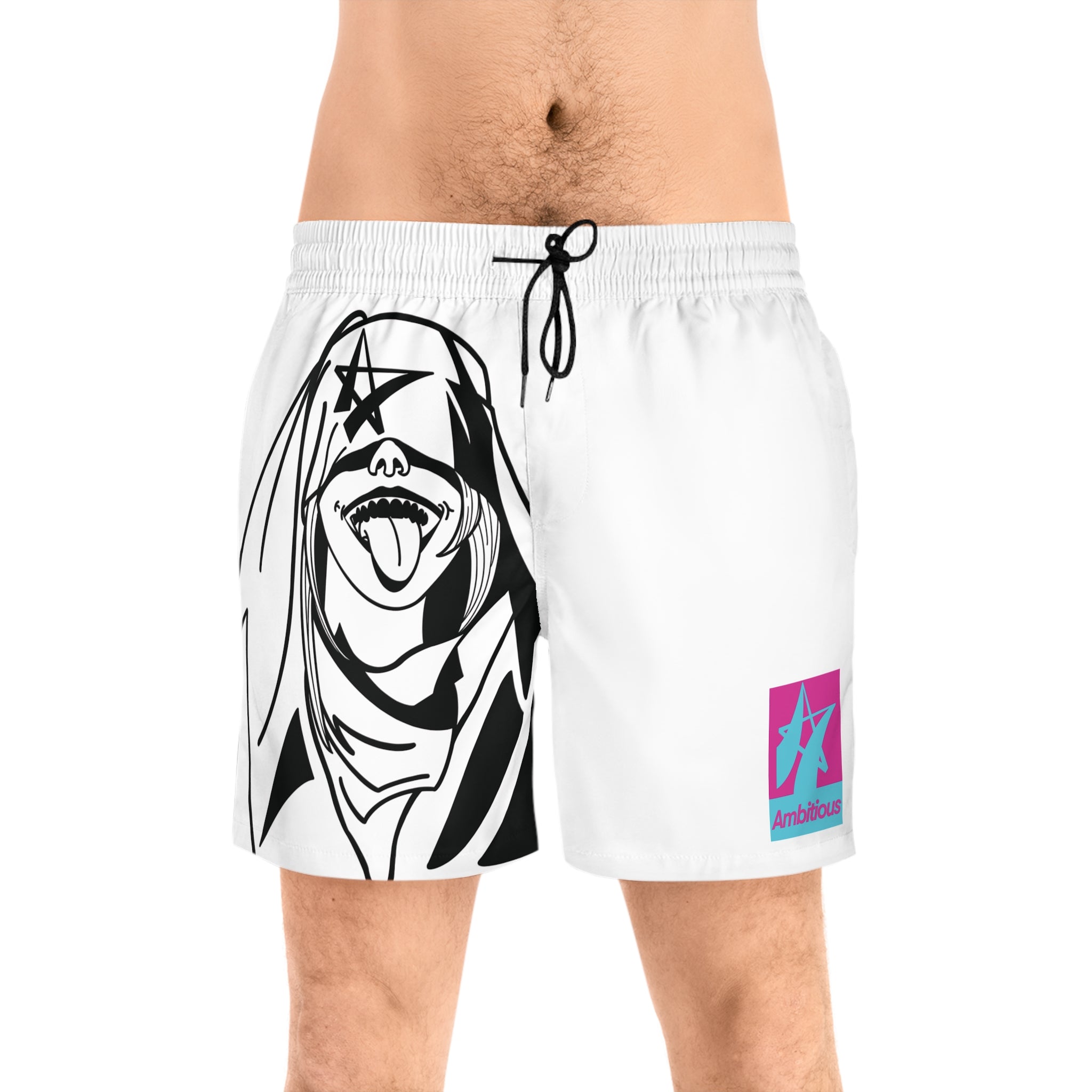 Ambitious Men's Swim Shorts WHITE