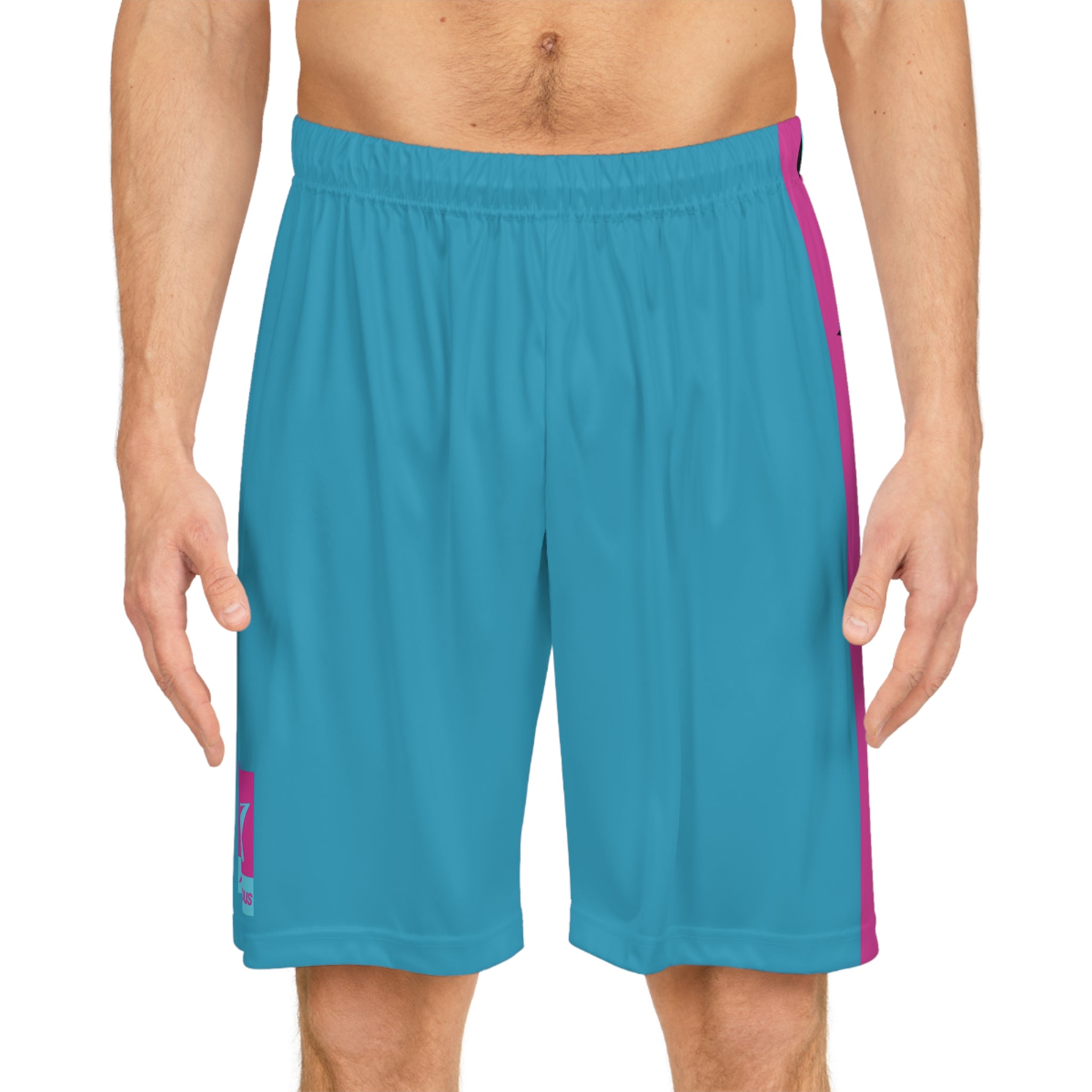 Retro Ambitious staple Basketball Shorts BLUE/PINK