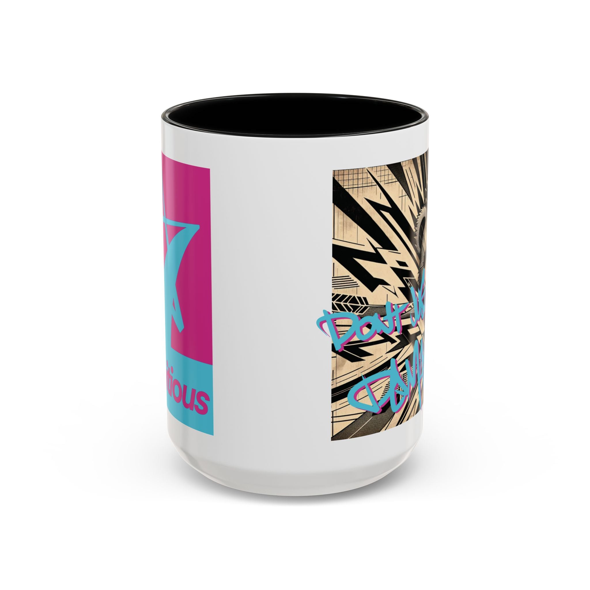 Graffiti Teddy Coffee Mug - "Don't Just Dare, Demand!"