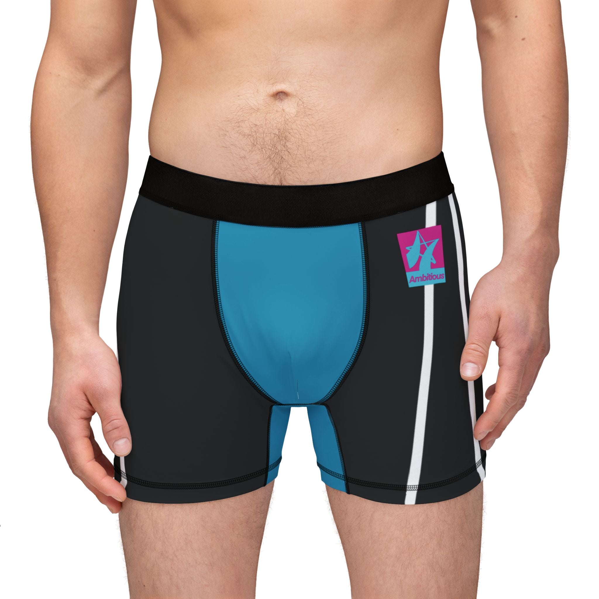 Men's Boxers Ambitious Graphic BLUE