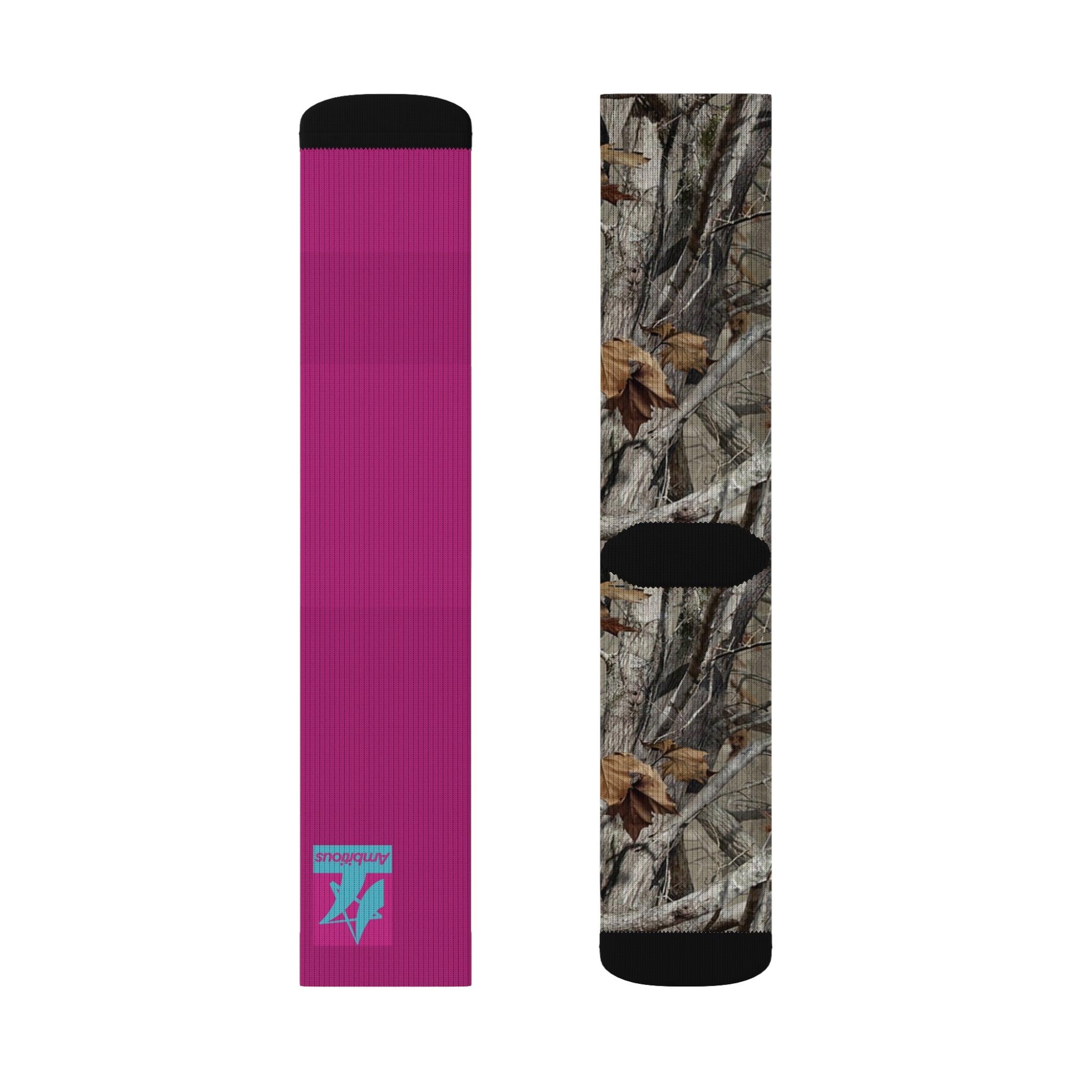 Ambitious Camo Graphic Socks PINK