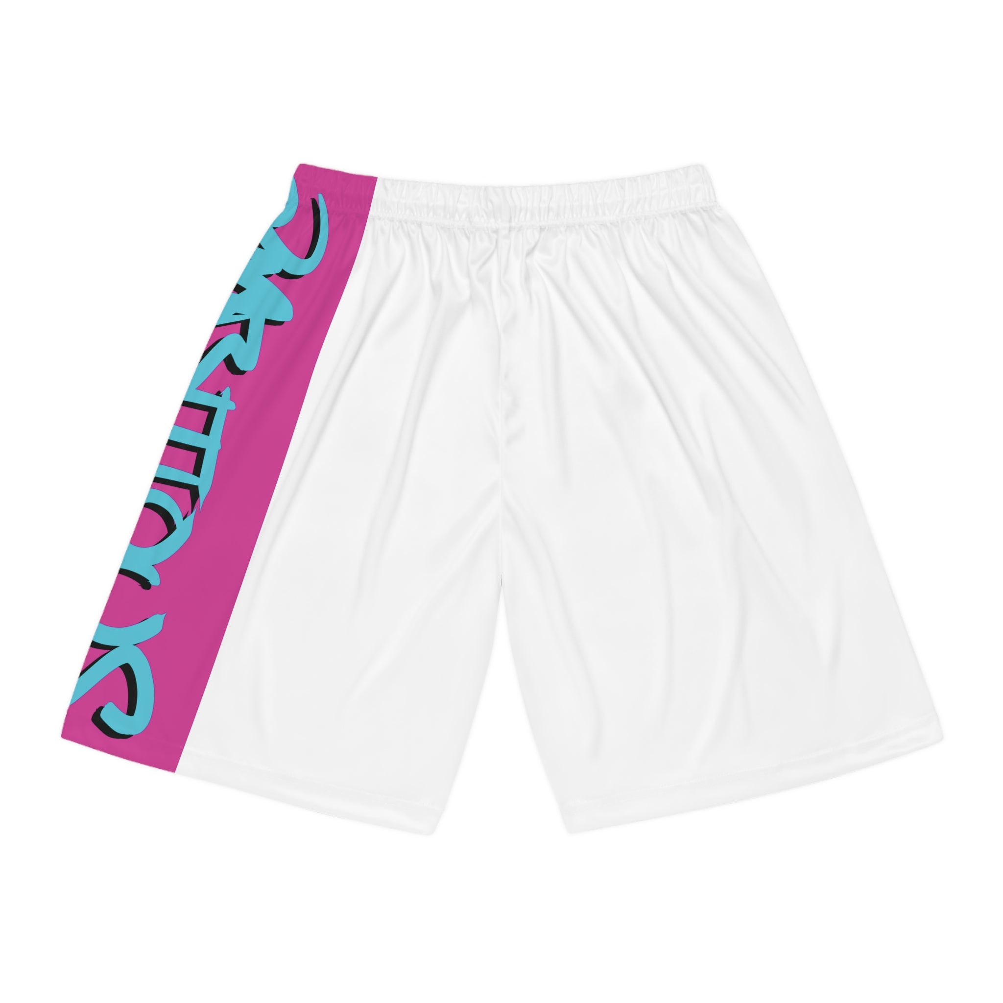 Retro Ambitious staple Basketball Shorts WHITE/PINK