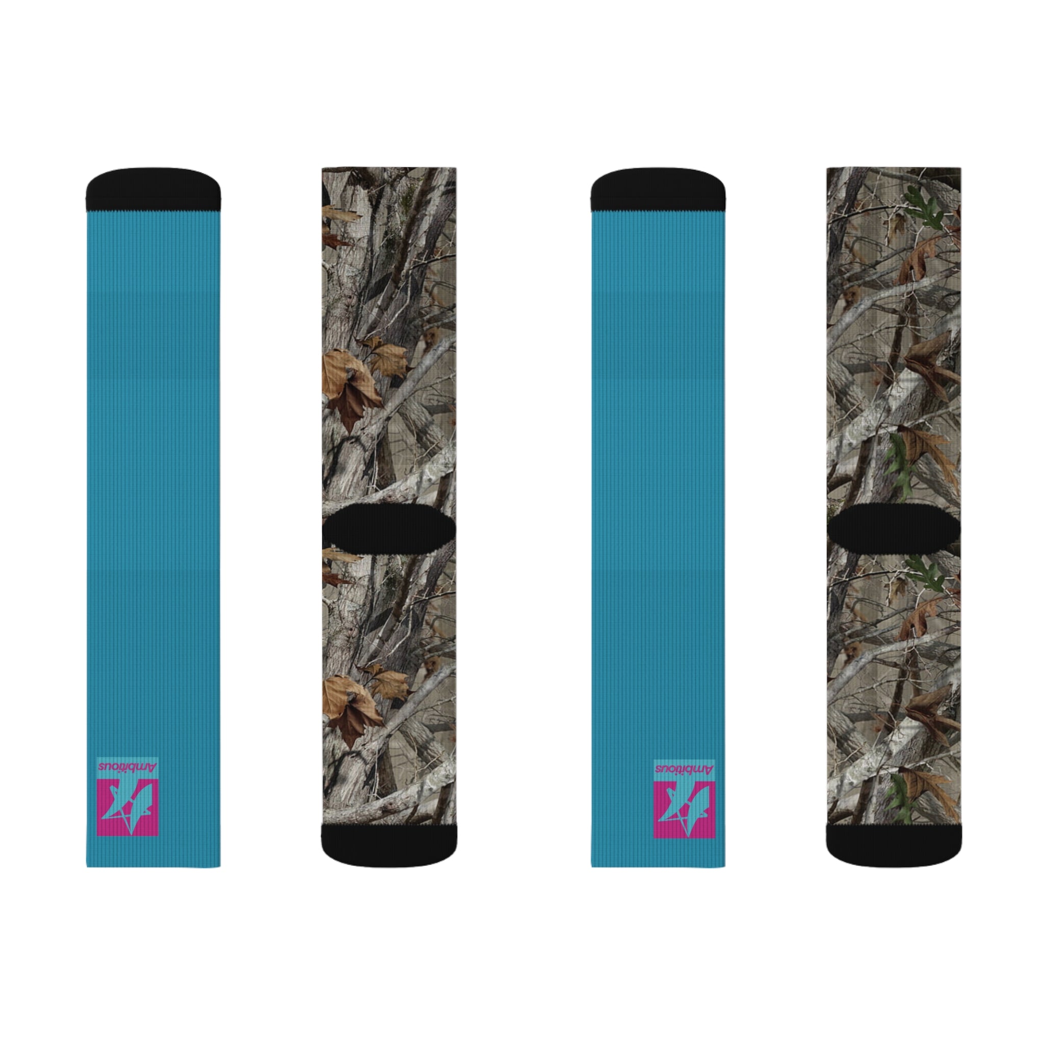 Ambitious Camo Graphic Socks BLUE