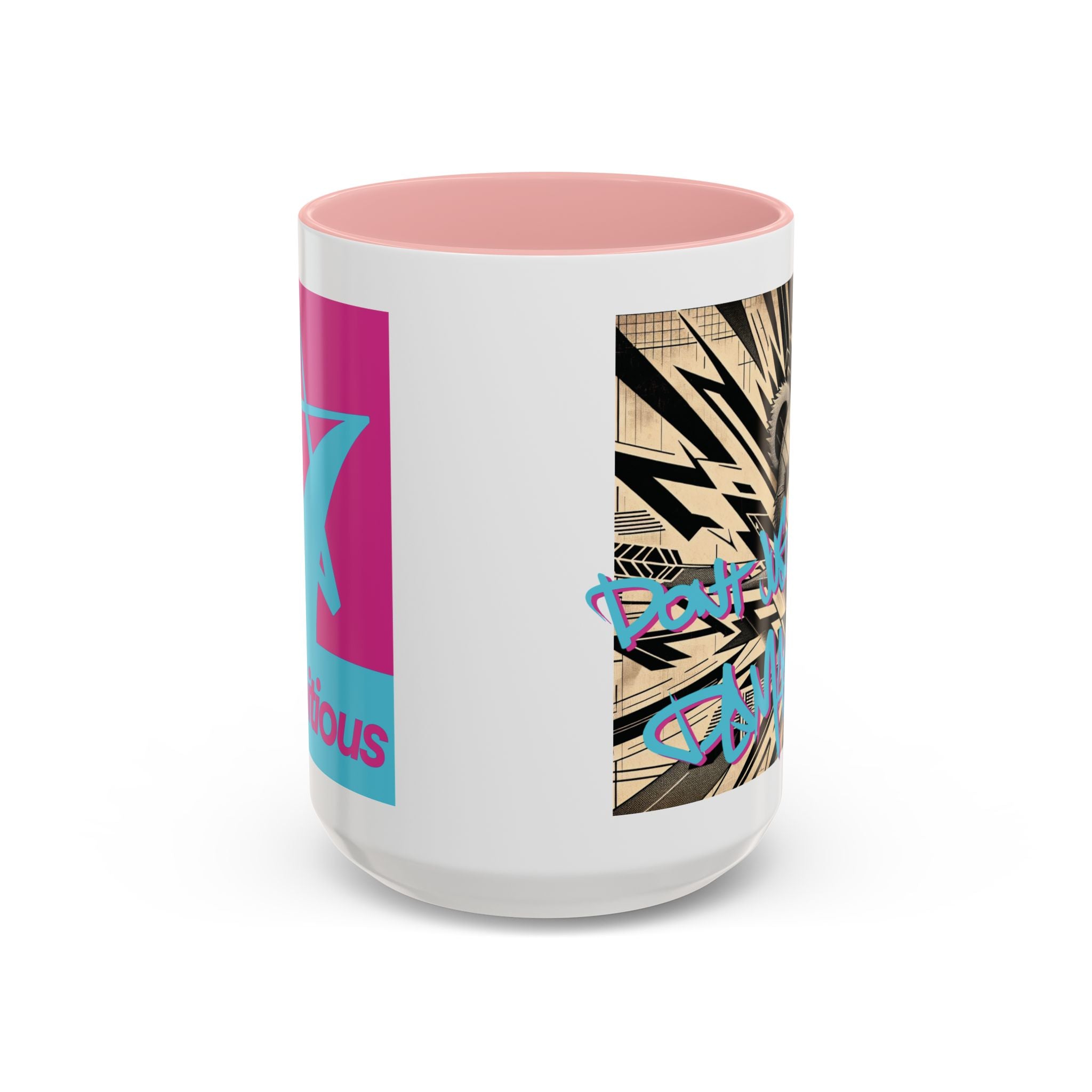 Graffiti Teddy Coffee Mug - "Don't Just Dare, Demand!"