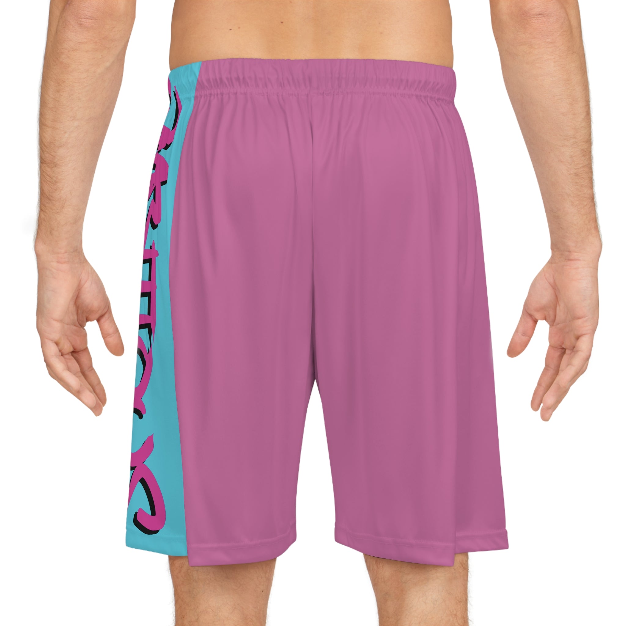 Retro Ambitious staple Basketball Shorts PINK/BLUE