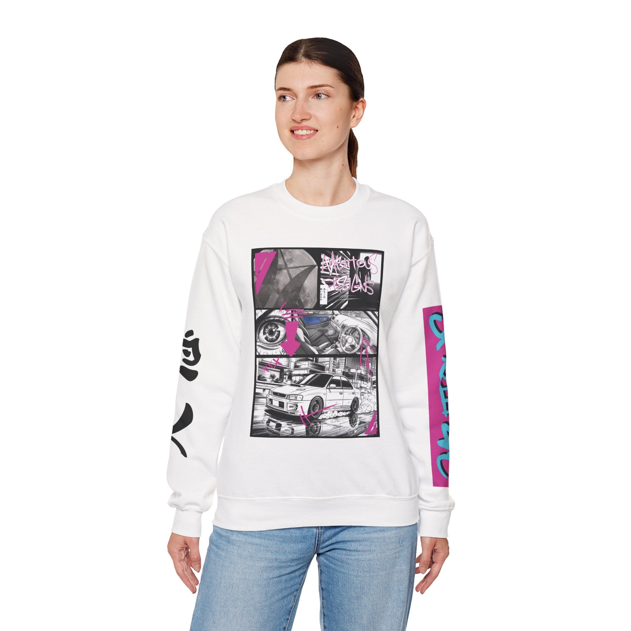 Ambitious Crewneck JDM Graphic Sweatshirt