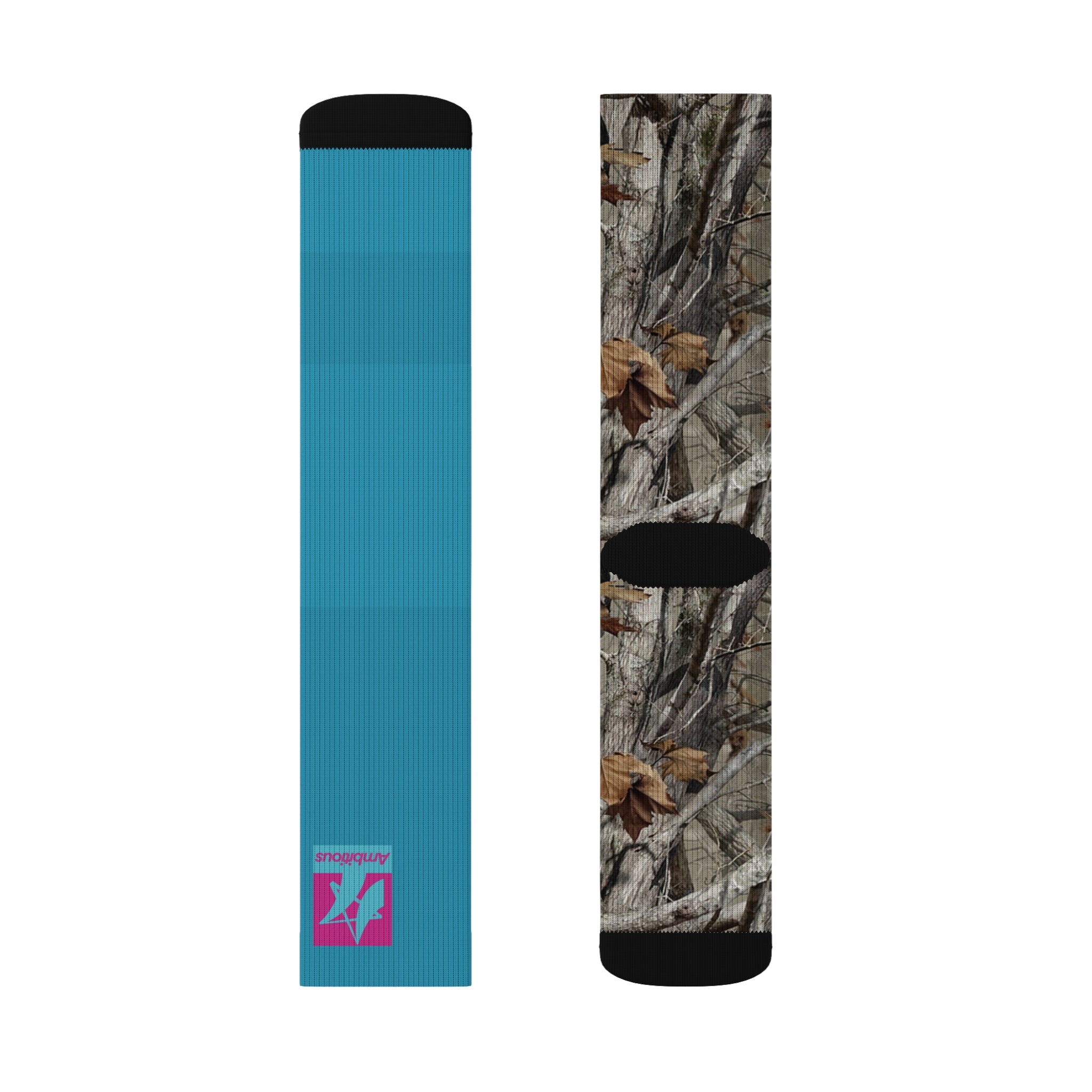 Ambitious Camo Graphic Socks BLUE