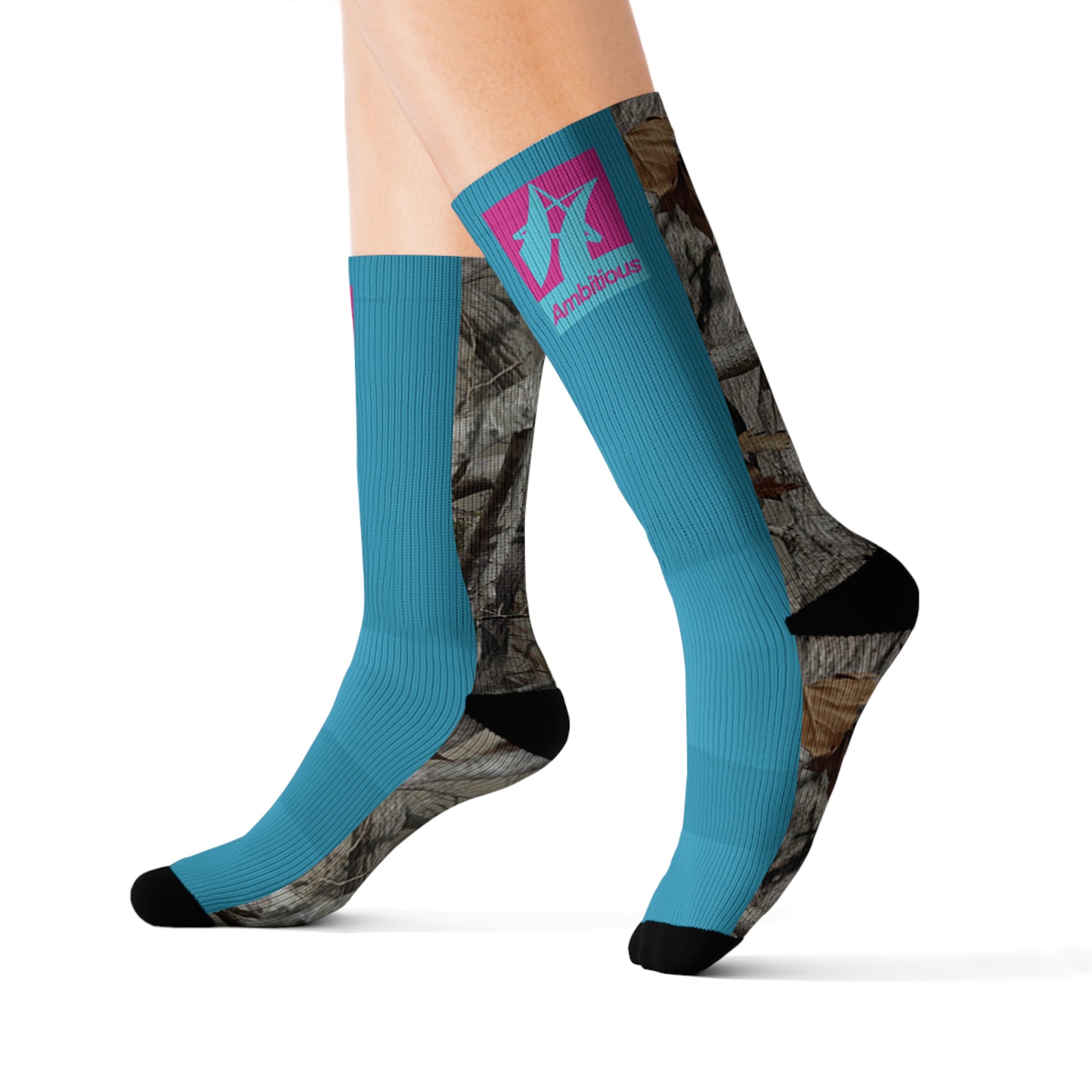 Ambitious Camo Graphic Socks BLUE