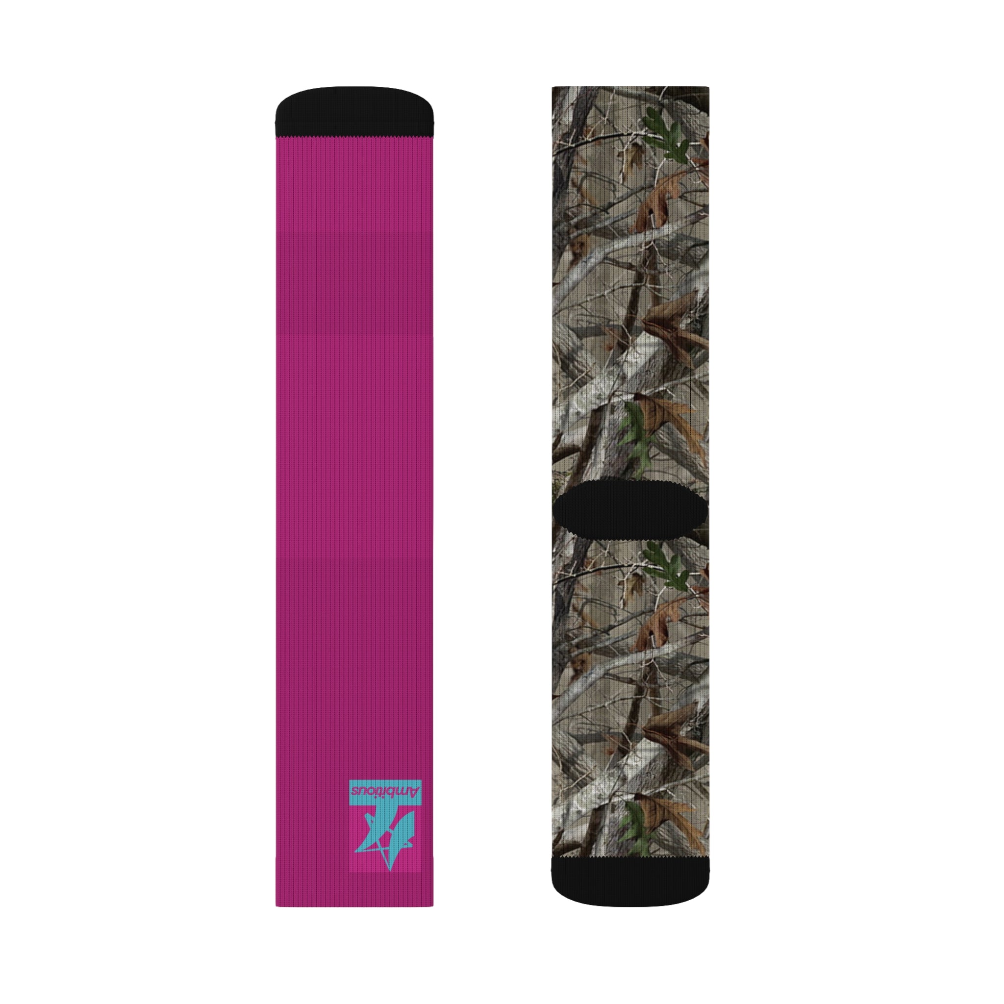 Ambitious Camo Graphic Socks PINK