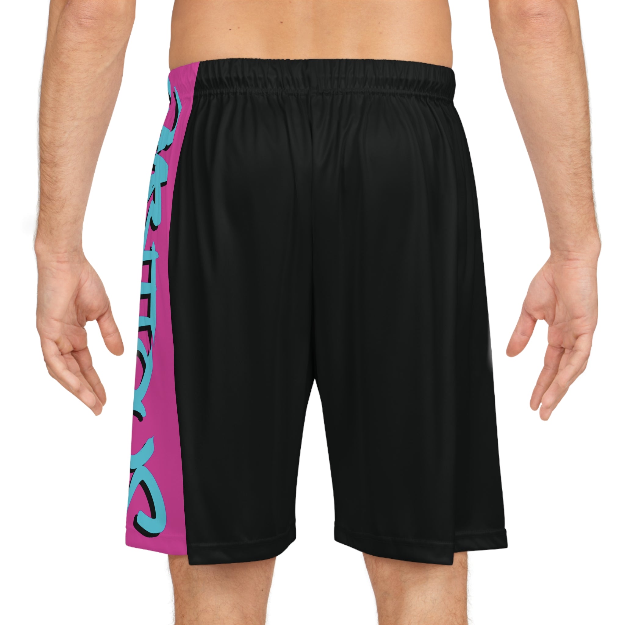 Retro Ambitious staple Basketball Shorts BLACK/PINK