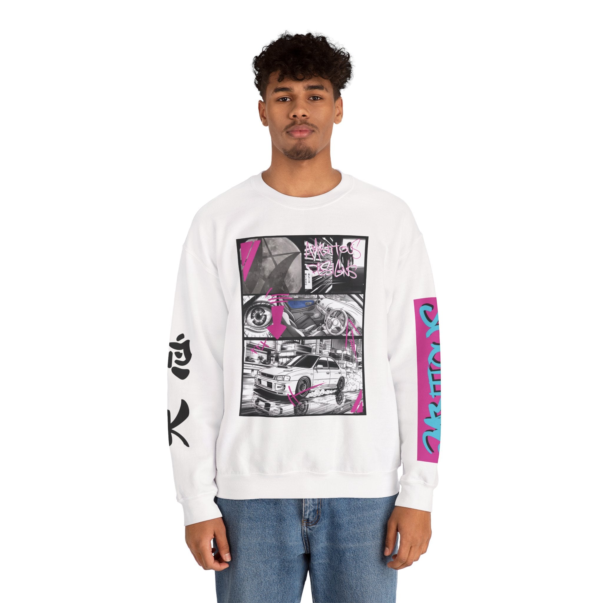 Ambitious Crewneck JDM Graphic Sweatshirt