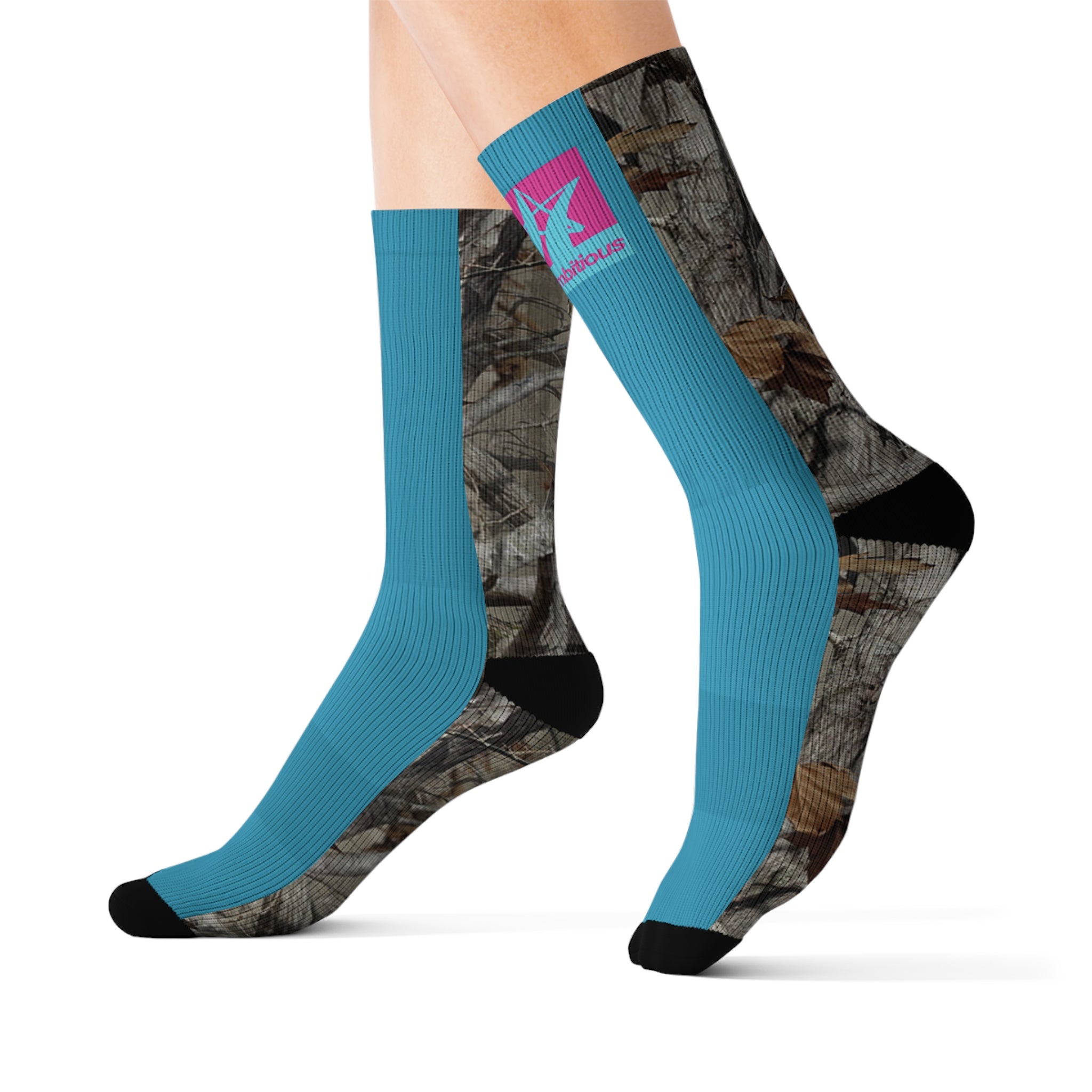 Ambitious Camo Graphic Socks BLUE
