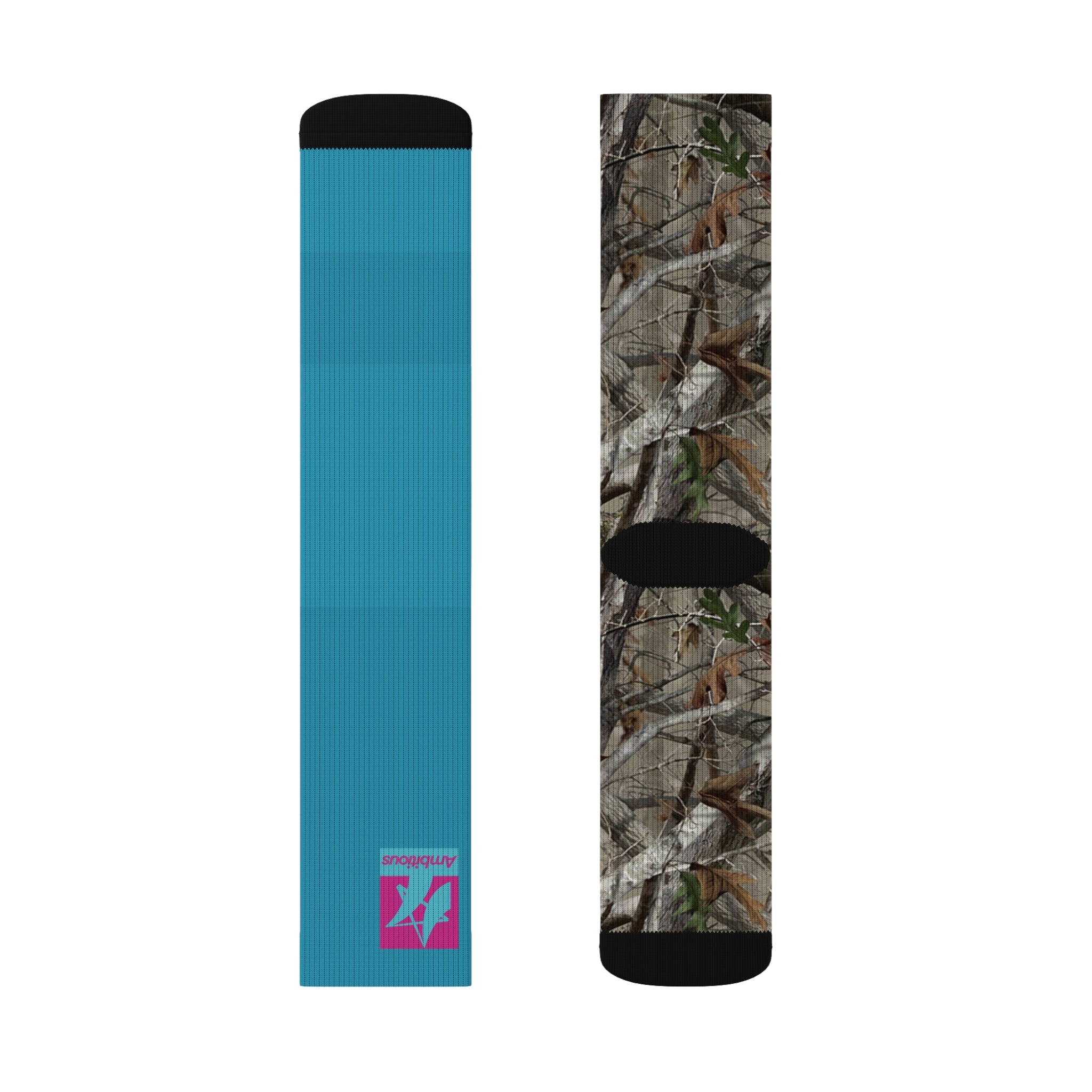 Ambitious Camo Graphic Socks BLUE