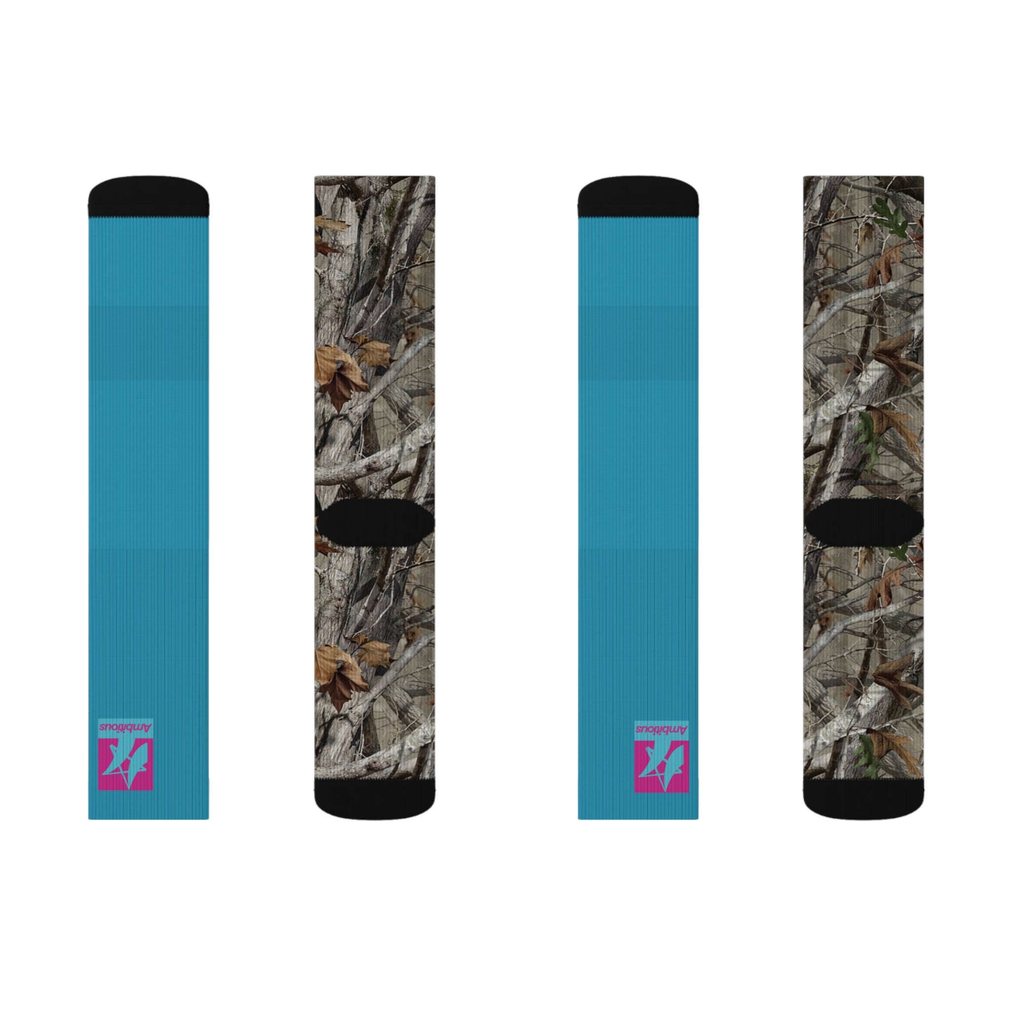 Ambitious Camo Graphic Socks BLUE