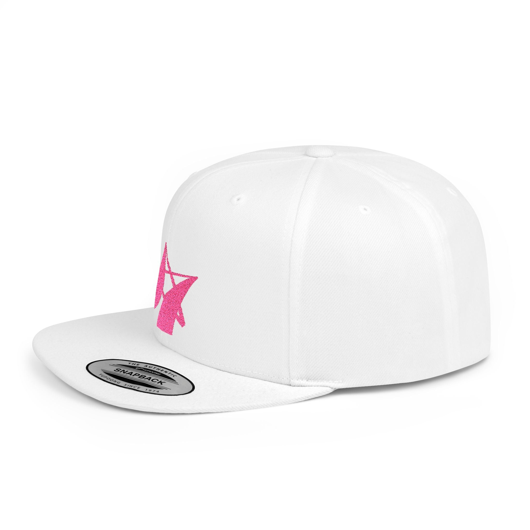 Flat Bill Snapback Hat Ambitious Star PINK