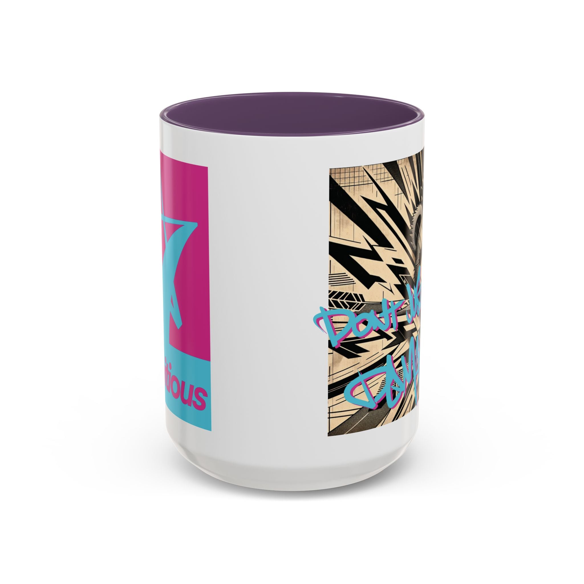 Graffiti Teddy Coffee Mug - "Don't Just Dare, Demand!"