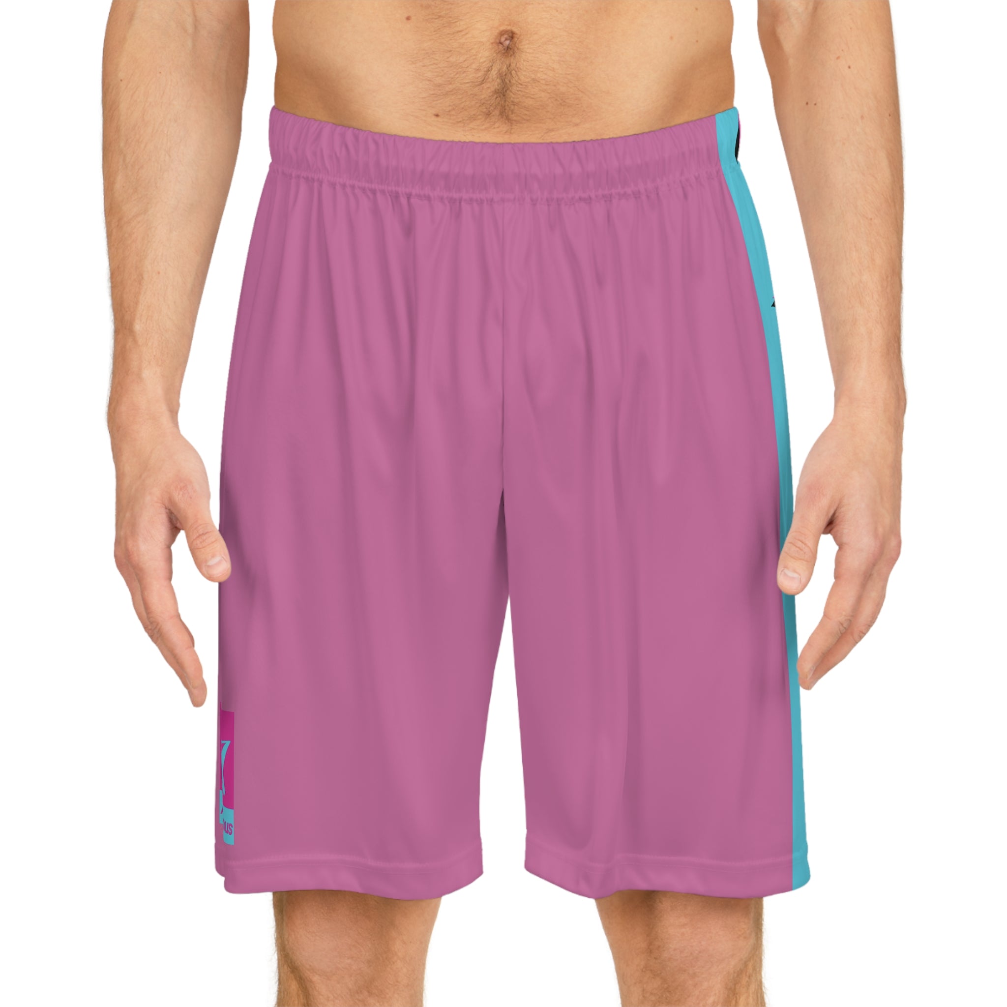 Retro Ambitious staple Basketball Shorts PINK/BLUE