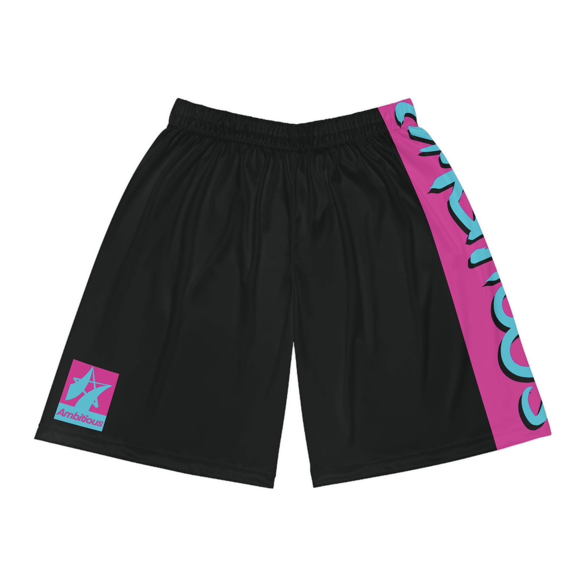 Retro Ambitious staple Basketball Shorts BLACK/PINK