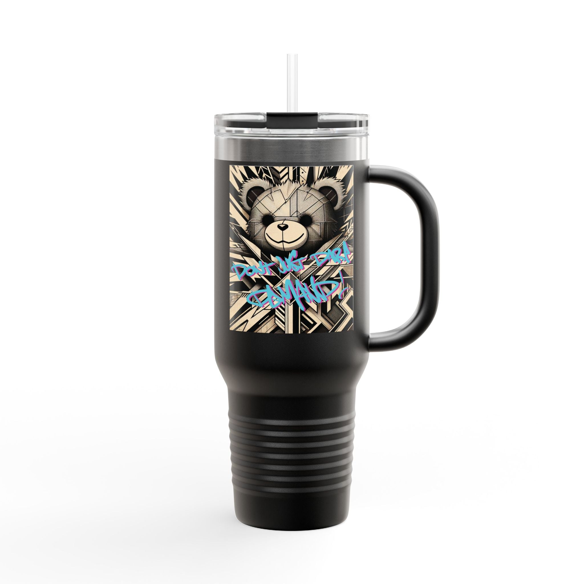 Ambitious Teddy Graphic Insulated Travel Mug | 40oz |