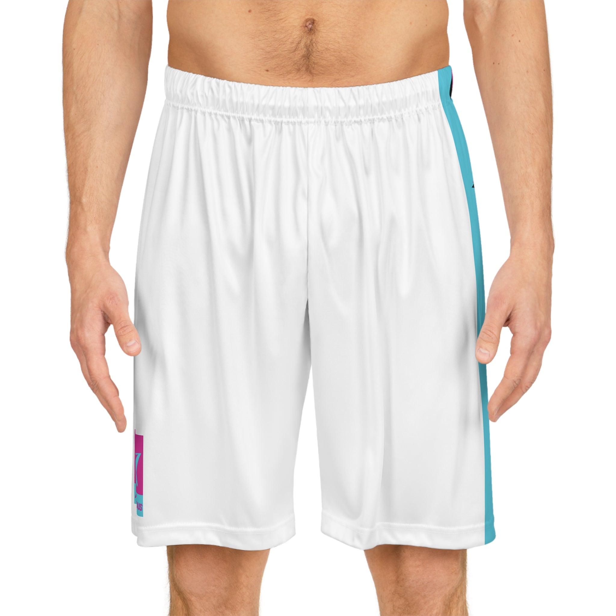 Retro Ambitious staple Basketball Shorts WHITE/BLUE