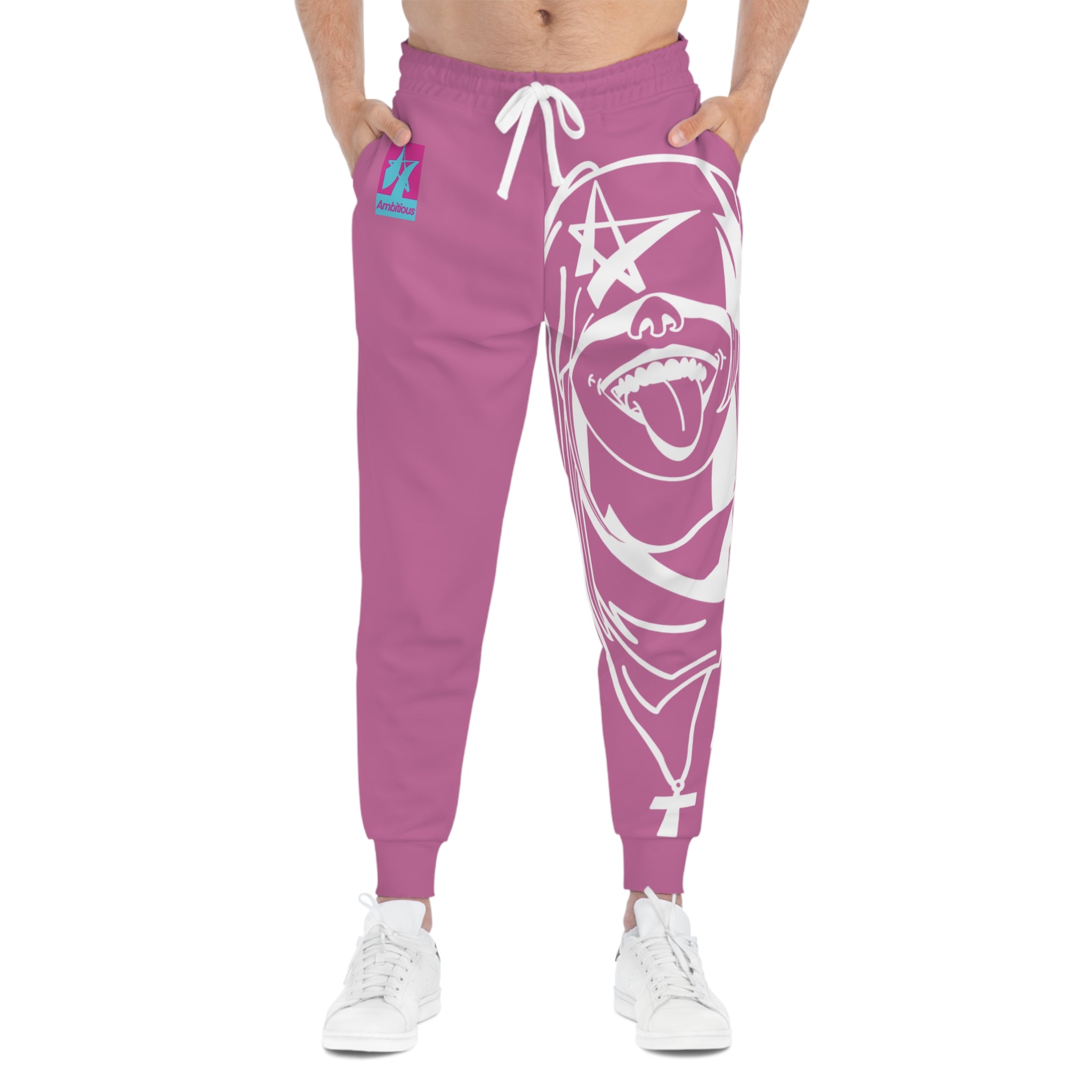 Ambitious Graphic Athletic Joggers PINK