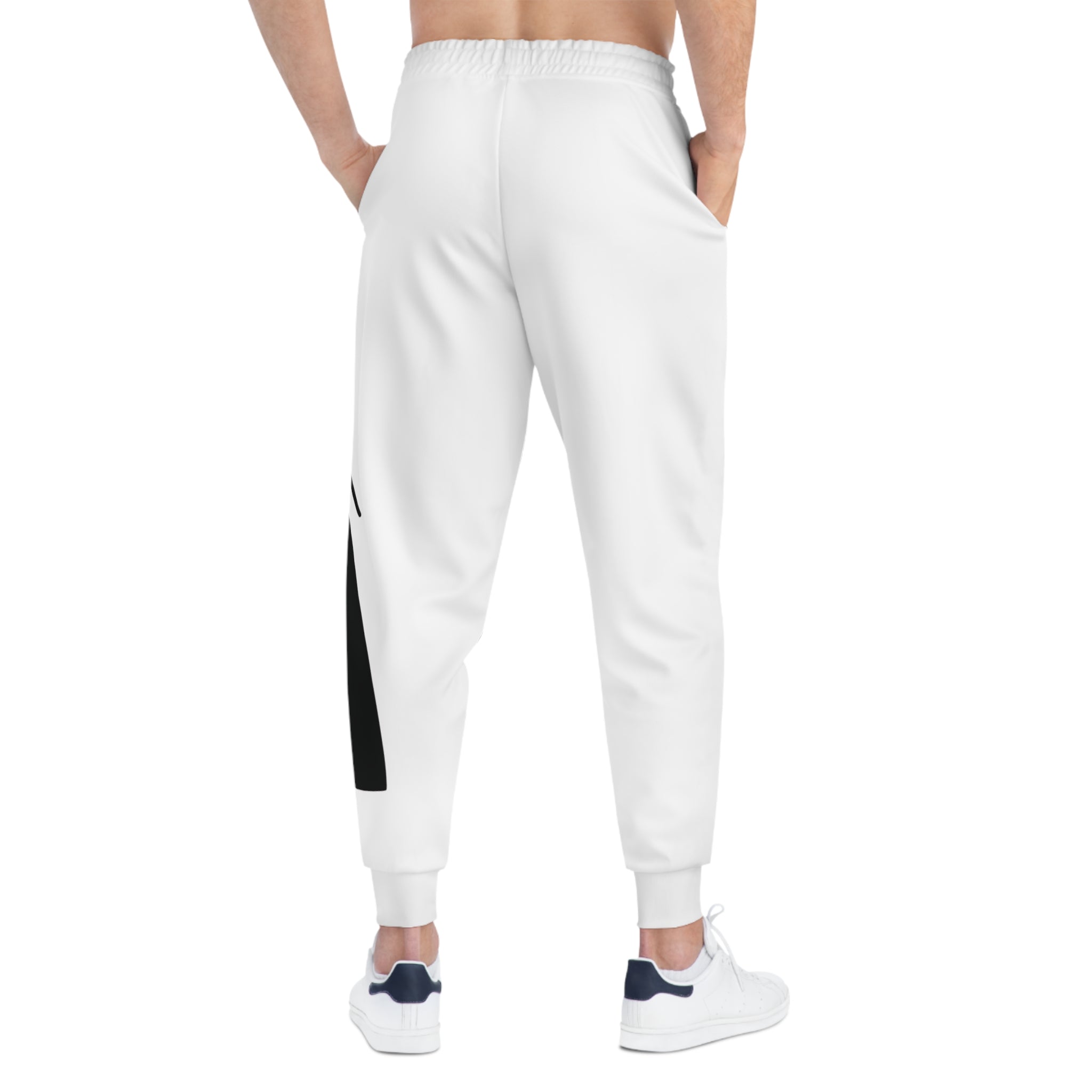 Ambitious Graphic Athletic Joggers WHITE