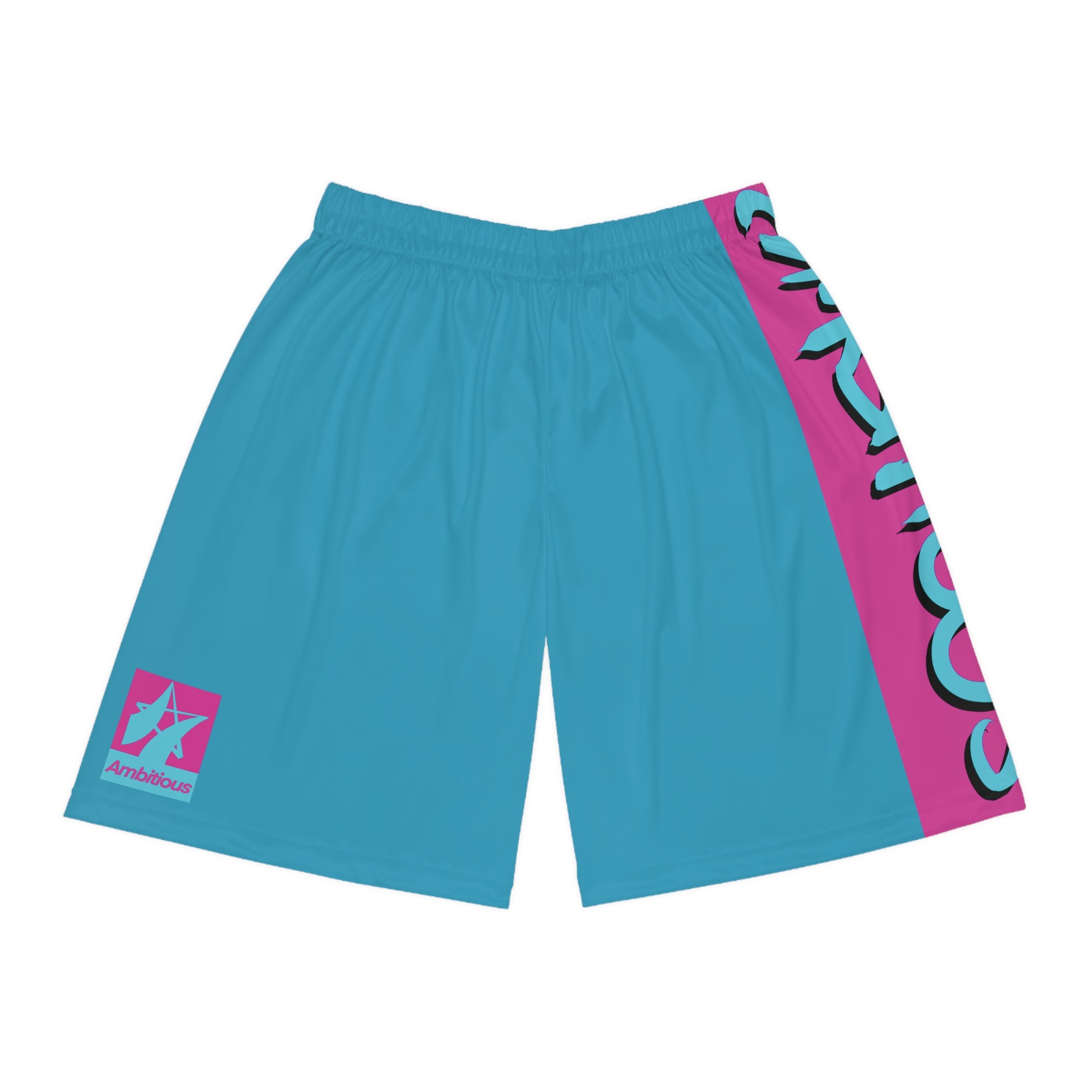 Retro Ambitious staple Basketball Shorts BLUE/PINK