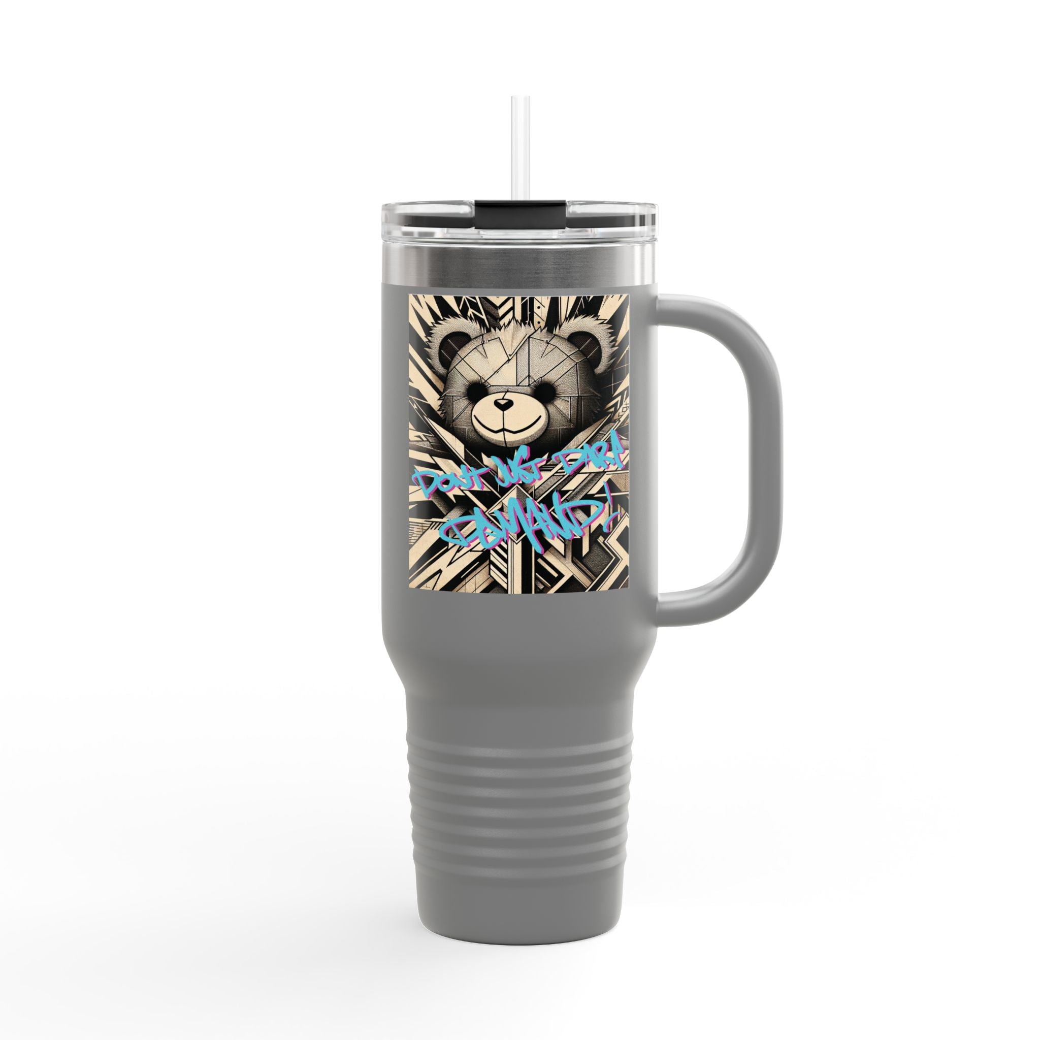 Ambitious Teddy Graphic Insulated Travel Mug | 40oz |